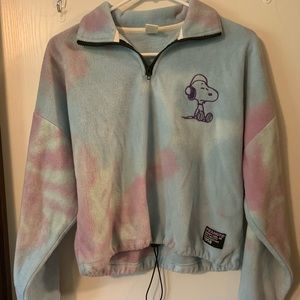 Fleece snoopy sweatshirt